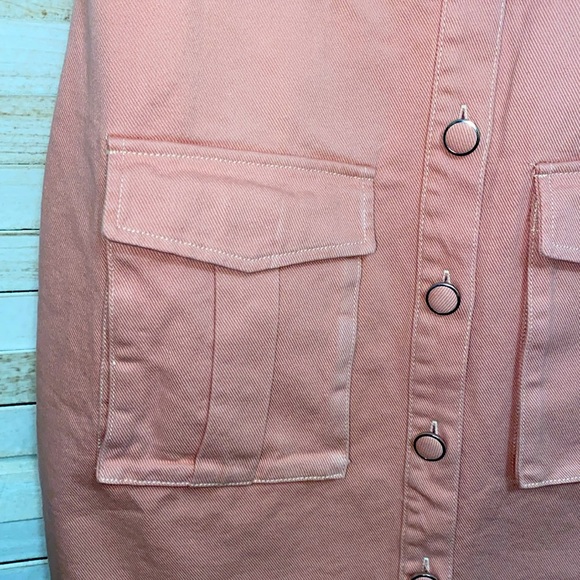 Storia Military Twill Mini Dress Size Medium - Picture 3 of 6